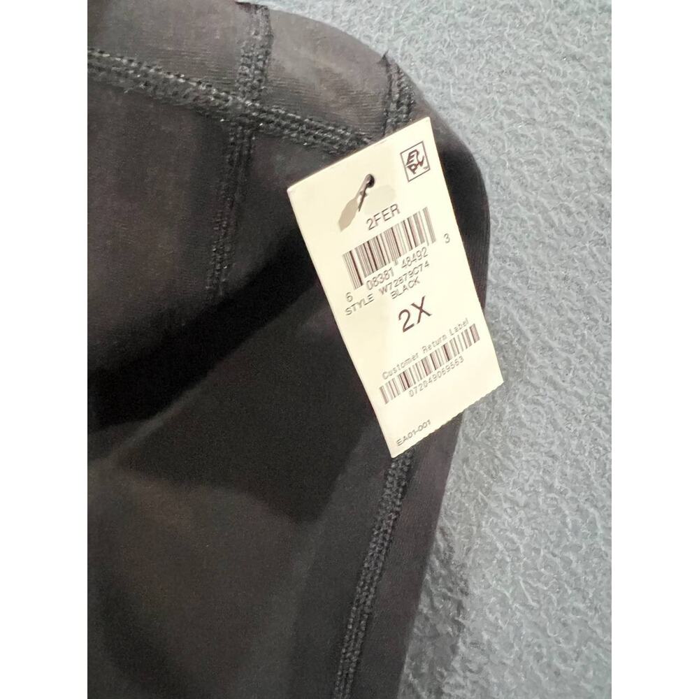 ID Ideology Size Plus 2X Leggings Colorblocked Cropped Storm Black A010097 - Picture 10 of 12